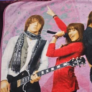 Camp Rock Blanket Featuring The Jonas Brothers And Demi Lovato